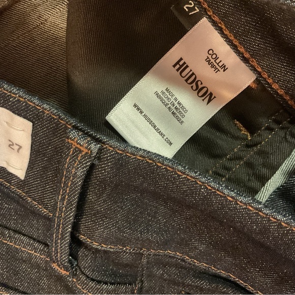 New Hudson Collin Tarpit Jeans Dark Wash Mid Rise Skinny Ankle Jeans Denim - Picture 6 of 16